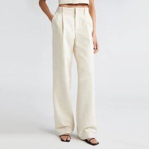 LouLou Studio "Jiva" Pants in Ivory, size Small